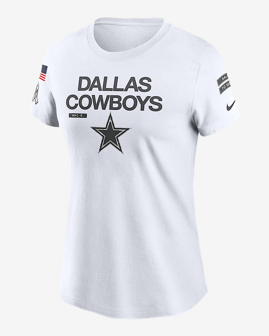 Dallas Cowboys Salute to Service City Edge Women s Nike NFL T Shirt